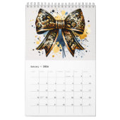 Twelve Seasonal Coquette Bows Calendar Kalender (Jan 2026)