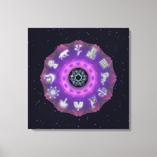 Twelve Tribes Canvas Afdruk (Voorkant)