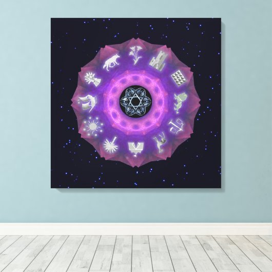 Twelve Tribes Canvas Afdruk (Insitu (Houten vloer))