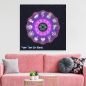 Twelve Tribes Fractal Canvas Afdruk (Insitu (Woonkamer))