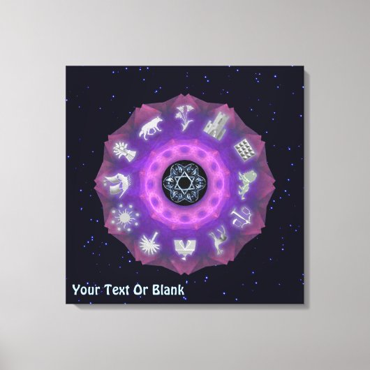 Twelve Tribes Fractal Canvas Afdruk (Voorkant)