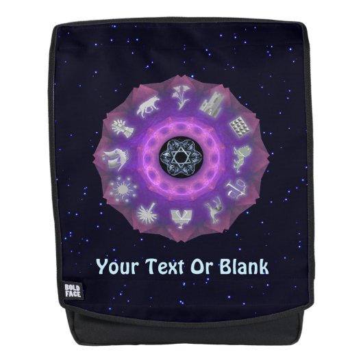 Twelve Tribes Fractal Rugtassen (Voorkant)