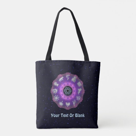 Twelve Tribes Fractal Tote Bag (Achterkant)