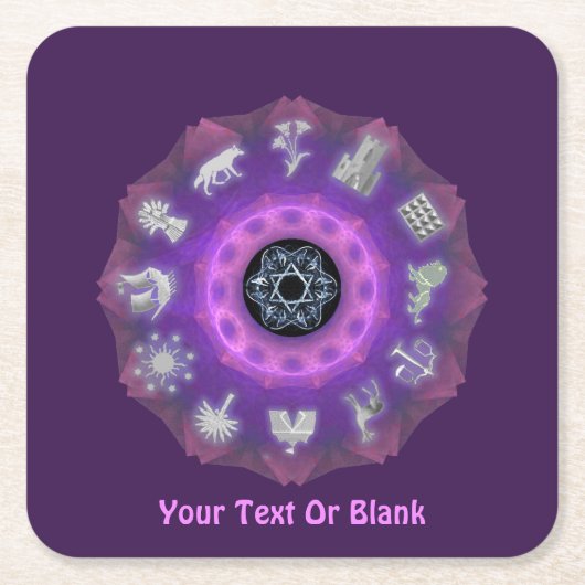 Twelve Tribes Kartonnen Onderzetters (Voorkant)