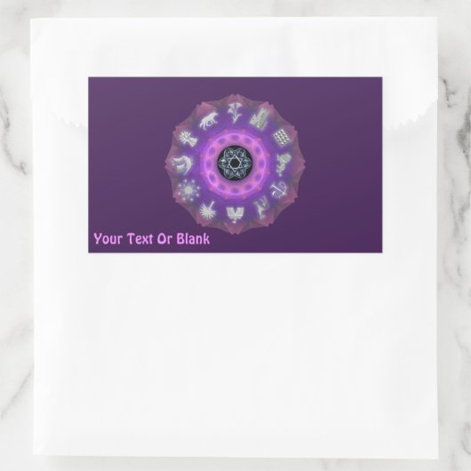 Twelve Tribes Rechthoekige Sticker (Tas)