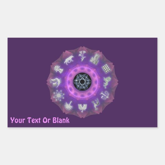 Twelve Tribes Rechthoekige Sticker (Voorkant)