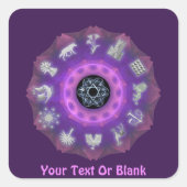 Twelve Tribes Vierkante Sticker (Voorkant)