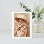 Twenties portret briefkaart (Staand voorkant)