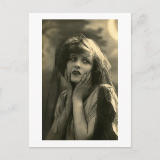 Twenties portret briefkaart (Voorkant)
