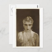 Twenties portret briefkaart (Voorkant / Achterkant)