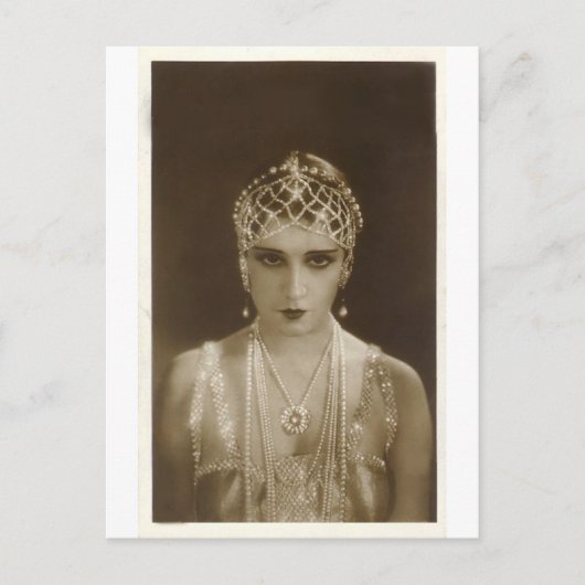 Twenties portret briefkaart (Voorkant)