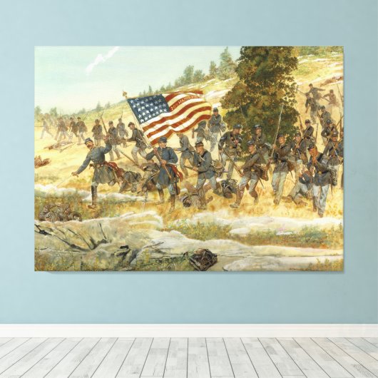 Twentieth Maine door H. Charles McBarron Print (Insitu (Houten vloer))