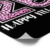 Twenty 26 2026 Happy New Year Leopard Pattern Wome Poster (Hoek)