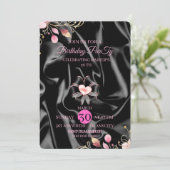 Twenty Ate Birthday Invitation Hand Drawn Scribble Kaart (Staand voorkant)