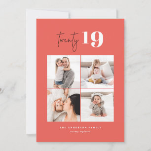 TWENTY bold multi-foto, nieuw jaar Feestdagenkaart