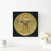 Twenty Dollar Gold Piece Liberty Beeld 1907 Vierkante Klok (Huis)