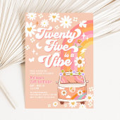 Twenty Five is een vibe felroze 25e verjaardag Kaart