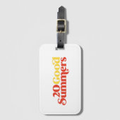 Twenty Good Summers Bagagelabel (Voorkant (verticaal))