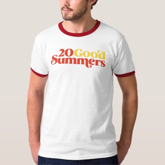 Twenty Good Summers: Ringer T-shirt (Voorkant)