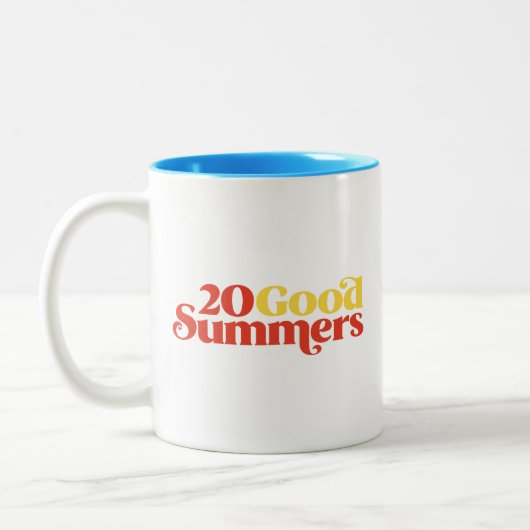 Twenty Good Summers Tweekleurige Koffiemok (Links)