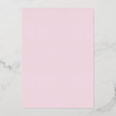 Twenty One Gold Script Blush Pink 21e verjaardag Folie Uitnodiging (Achterkant)