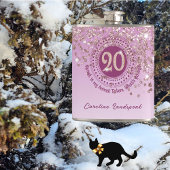 Twenty & Roos Gold Glitter & Drink Quote Heupfles