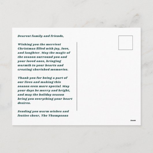 Twenty Tree Multi-Photo Holiday Briefkaart (Achterkant)