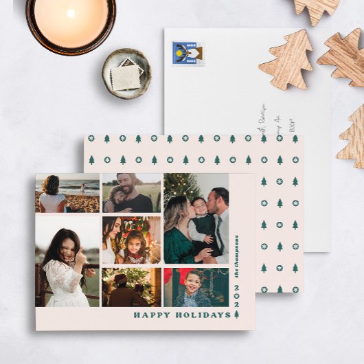 Twenty Tree Multi-Photo Holiday Kaart