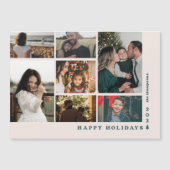Twenty Tree Multi-Photo Holiday Kaart Magnetische Uitnodiging (Voorkant)