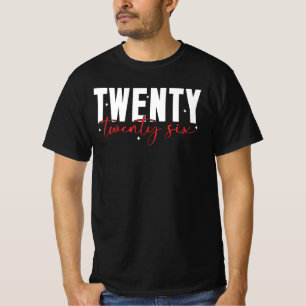 Twenty Twenty Six Retro Jaar Design T-shirt