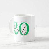 Twentyeeith Year with Personalization Koffiemok (Voorkant links)