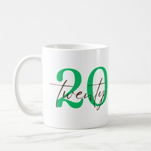 Twentyeeith Year with Personalization Koffiemok (Links)