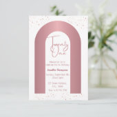 TwentyOne Roos Gouden Boog minimalistisch 21e Verj Kaart (Staand voorkant)