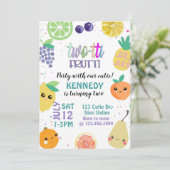 Tweotti Fruiti, TWO, kinderen van zaterdag, Kaart (Staand voorkant)