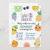 Tweotti Fruiti, TWO, kinderen van zaterdag, Kaart (Voorkant / Achterkant)