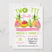 Tweotti frutti verjaardagsfeest kaart (Voorkant)