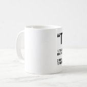 "TWERK" KoffieMok (Voorkant links)