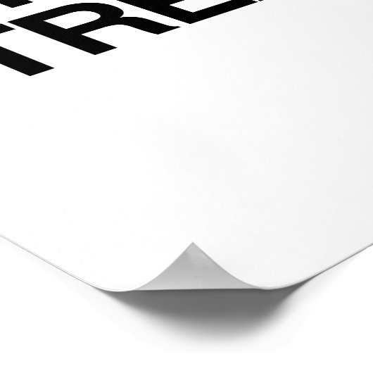 TWERK OF BEHANDELING POSTER (Hoek)