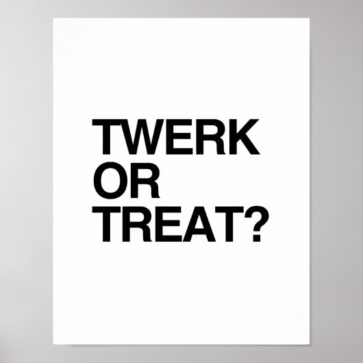 TWERK OF BEHANDELING POSTER (Voorkant)