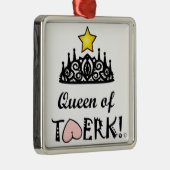 Twerk Star Queen Metalen Ornament (Rechts)