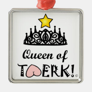 Twerk Star Queen Metalen Ornament