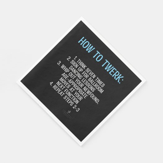 Twerk-zelfstudie - NIET! Servet (Hoek)
