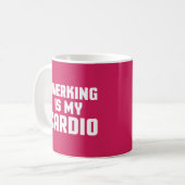 Twerken is mijn cardio Funny Gym Quote Koffiemok (Voorkant links)