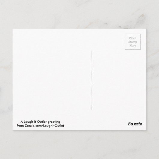 Twerken voorbij 75 'Ik heb getwerkt en ik kan niet Briefkaart (Achterkant)