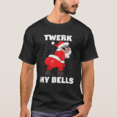 Twerkende kerstman in Masker Twerk Mijn bloed Chri T-shirt (Voorkant)