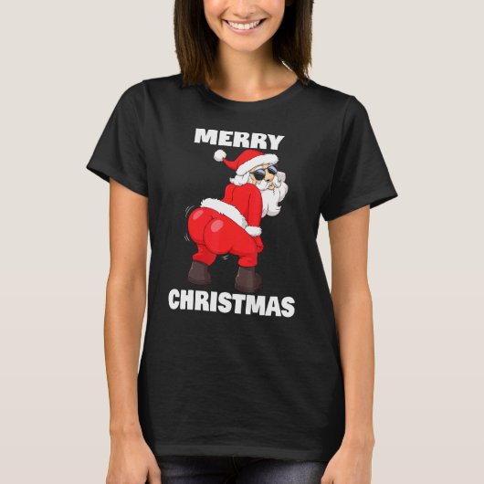 Twerkende kerstman t-shirt (Voorkant)