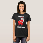 Twerkende kerstman t-shirt (Voorkant volledig)