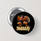 Twerkey Squad Twerking Funny Dancing Turkije Bedan Ronde Button 5,7 Cm (Voorkant /achterkant)