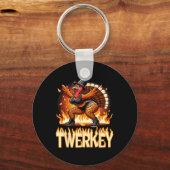 Twerkey Squad Twerking Funny Dancing Turkije Bedan Sleutelhanger (Voorkant)