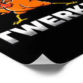 Twerkey Twerking Turkey Thanksgiving Twerk Turkey Poster (Hoek)